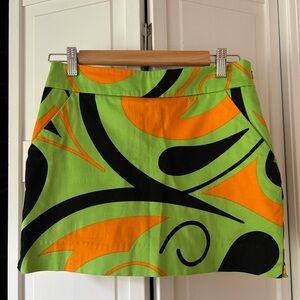 Loudmouth Green and Orange Women's Skort 2